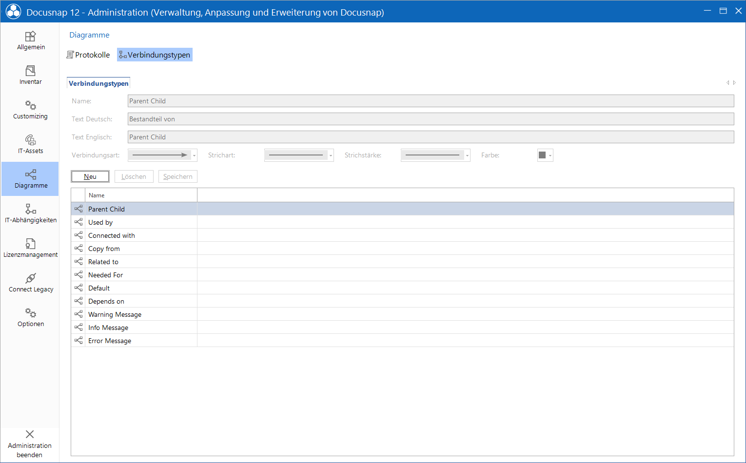 Docusnap Administration Beziehungen Verbindungstypen Docusnap Administration Beziehungen Verbindungstypen