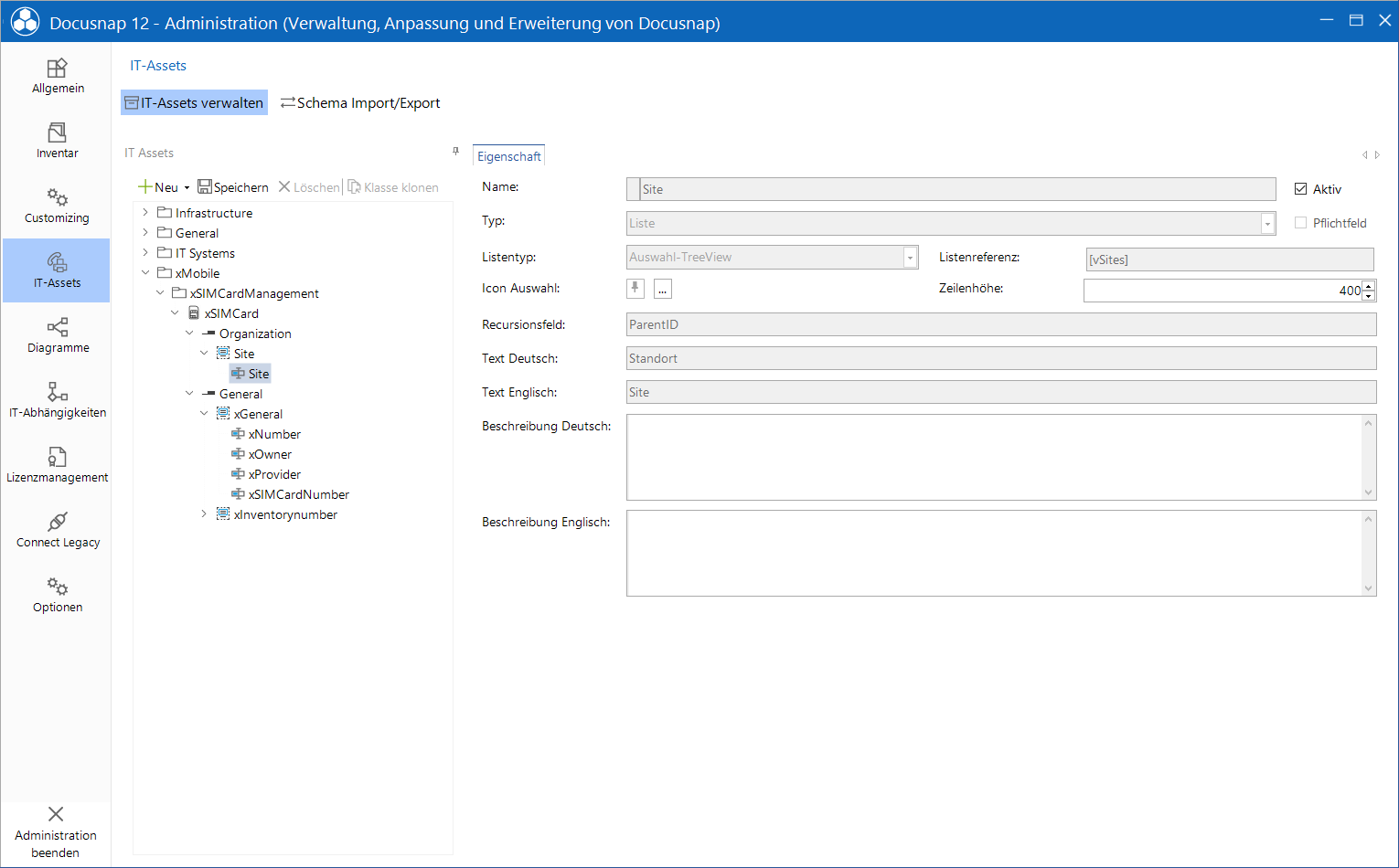 [Docusnap Administration Inventar IT Assets Eigenschaft Docusnap Administration Inventar IT Assets Eigenschaft