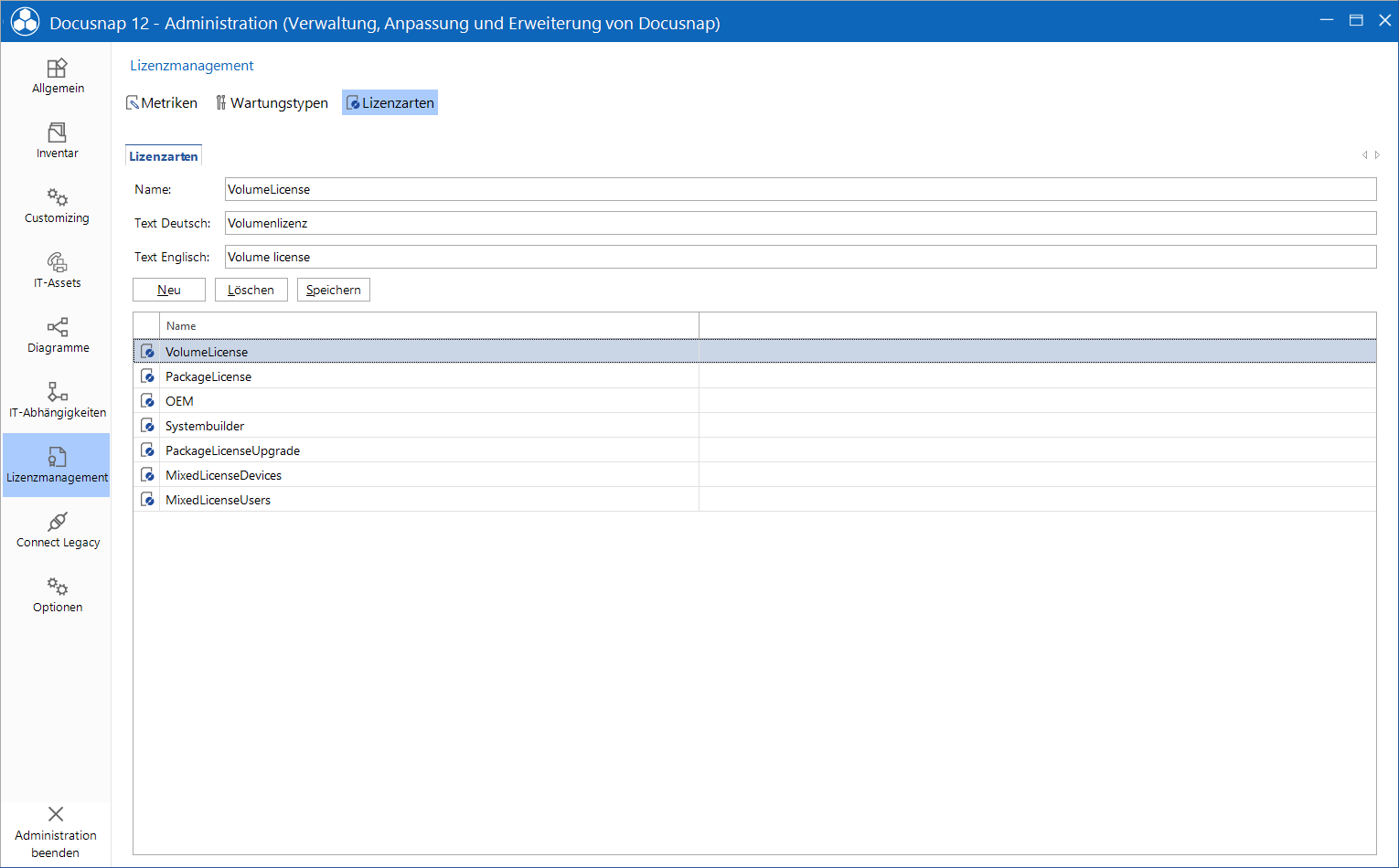 Docusnap Administration Lizenzmanagement Lizenzarten Docusnap Administration Lizenzmanagement Lizenzarten