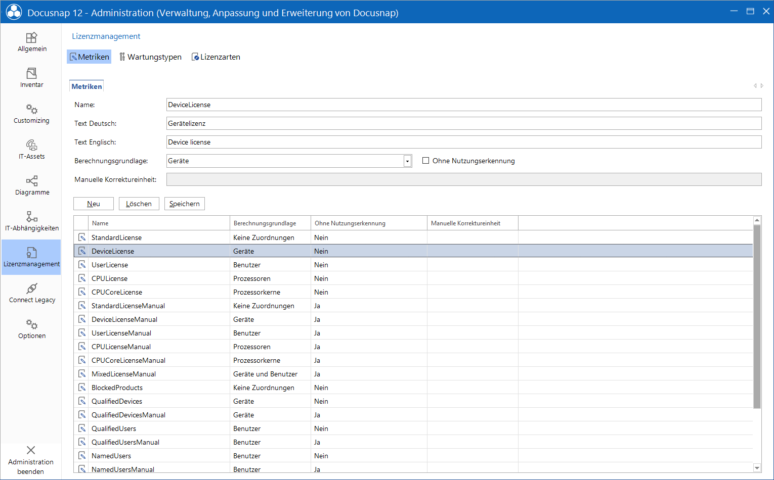 Docusnap Administration Lizenzmanagement Softwarekategorien Docusnap Administration Lizenzmanagement Softwarekategorien