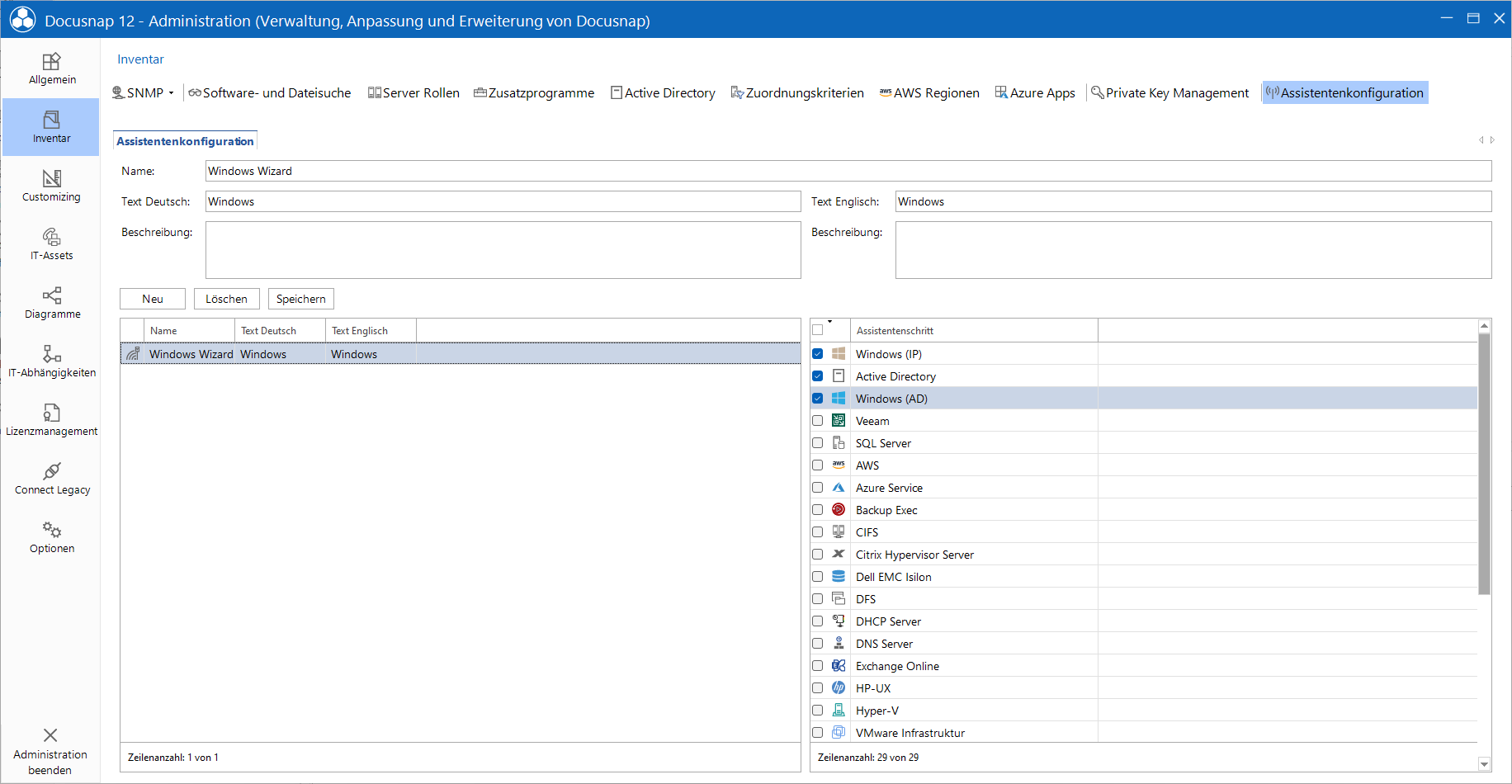 Docusnap Administration Inventar Assistenten Docusnap Administration Inventar Assistenten