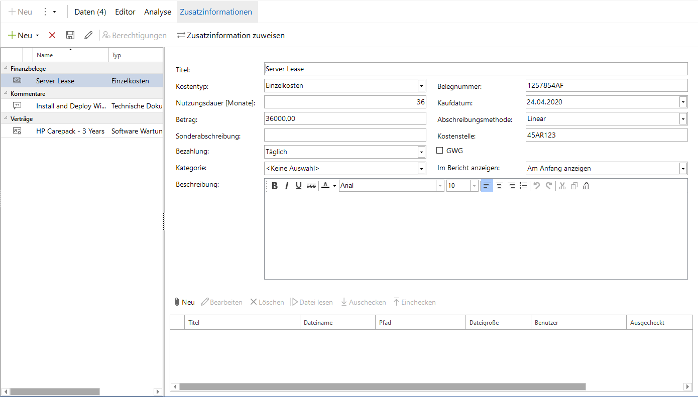 Docusnap Erweiterungen Finanzen Docusnap Erweiterungen Finanzen