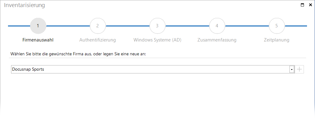 Docusnap Active Directory Abgleich Firmenauswahl Docusnap Active Directory Abgleich Firmenauswahl
