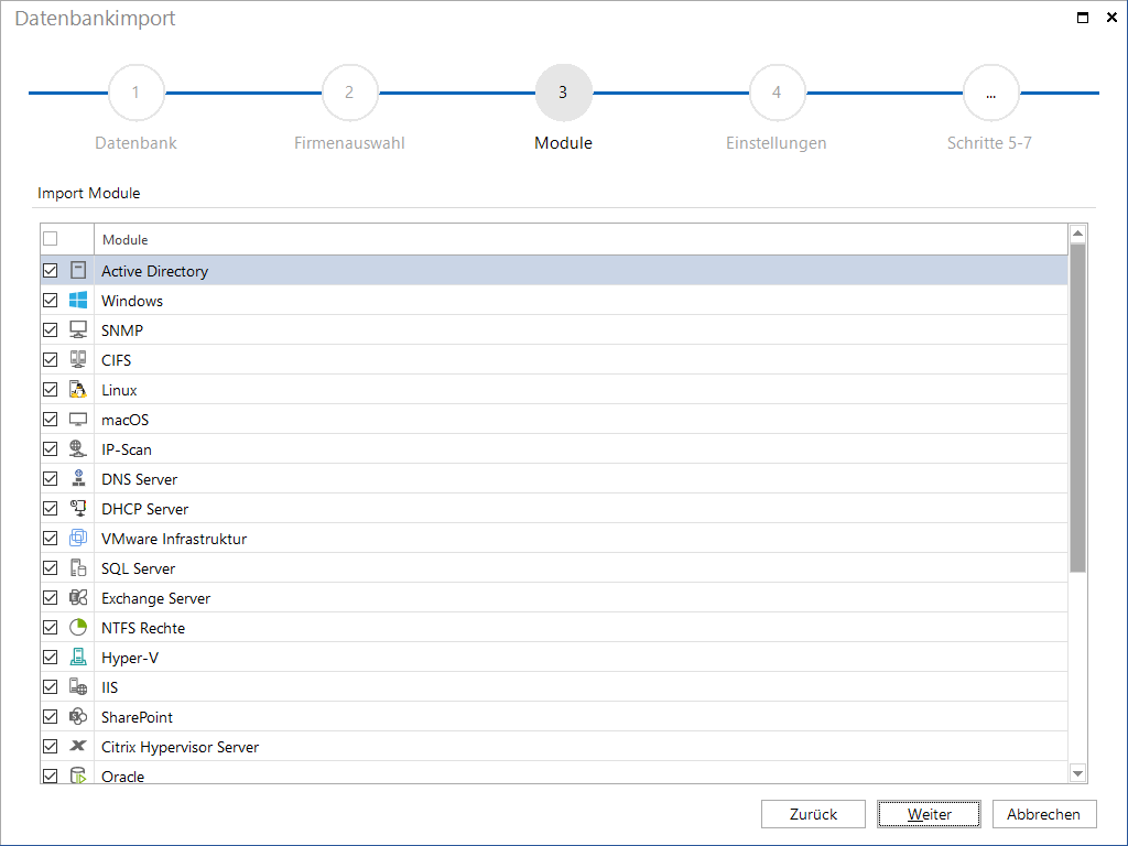 Docusnap Datenbankimport Module Docusnap Datenbankimport Module