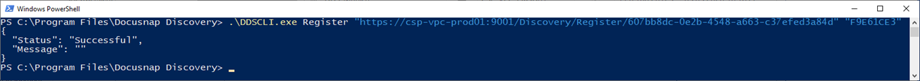 Docusnap - Registrierung des Discovery Services über CLI Docusnap - Registrierung des Discovery Services über CLI
