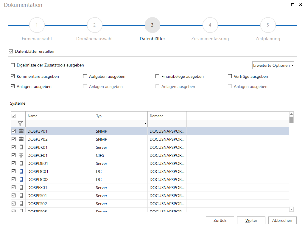 Docusnap Dokumentation Datenblätter Docusnap Dokumentation Datenblätter