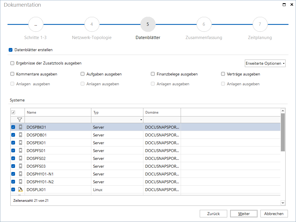 Docusnap Dokumentation Datenblätter Docusnap Dokumentation Datenblätter