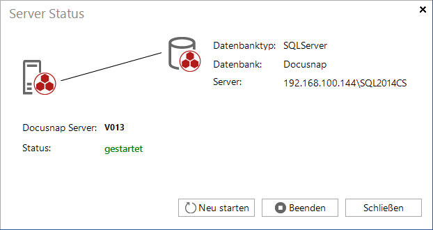 Docusnap erweitert Server-Status Docusnap erweitert Server-Status