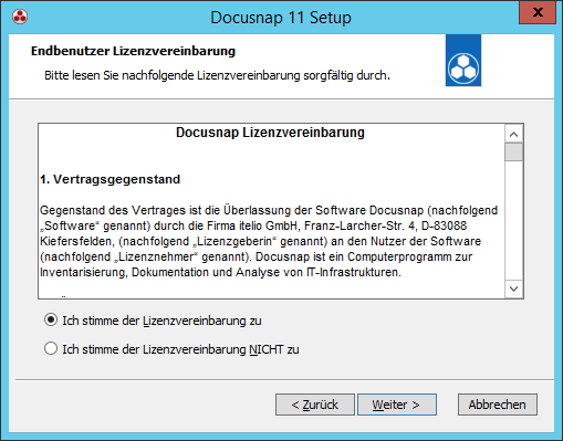 Docusnap Setup Endbenutzerlizenzvertrag Docusnap Setup Endbenutzerlizenzvertrag