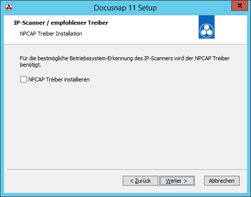 Docusnap Setup NPCAP Docusnap Setup NPCAP