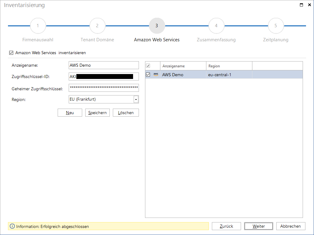 Docusnap Inventarisierung AWS Docusnap Inventarisierung AWS
