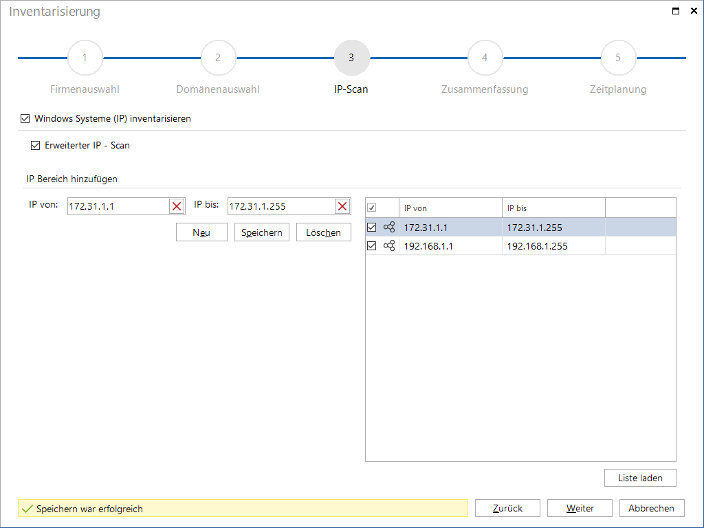 Docusnap Inventarisierung IP-Scan Docusnap Inventarisierung IP-Scan