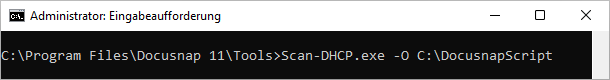 Docusnap Skript DHCP Command Line Docusnap Skript DHCP Command Line