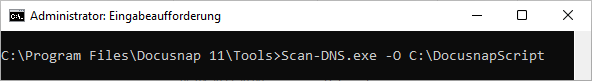 Docusnap Skript DNS Command Line Parameter O Docusnap Skript DNS Command Line Parameter O