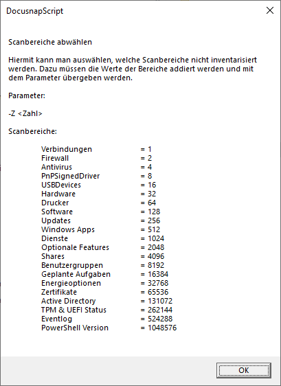Docusnap Skript Windows Komponenten Hilfe Docusnap Skript Windows Komponenten Hilfe