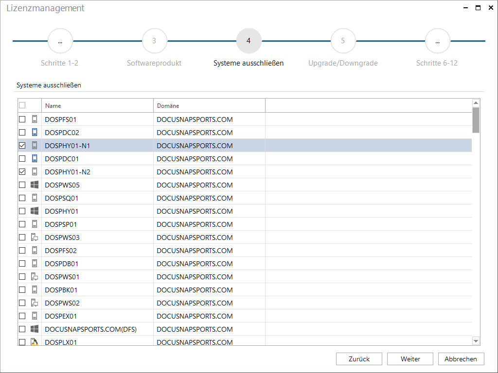 Docusnap Lizenzmanagement System ausschließen Docusnap Lizenzmanagement System ausschließen