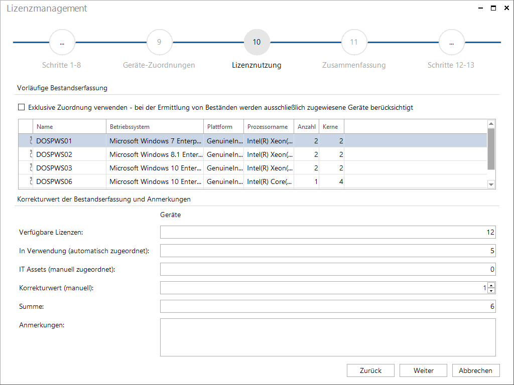 Docusnap Lizenzmanagement Bestandserfassung Docusnap Lizenzmanagement Bestandserfassung