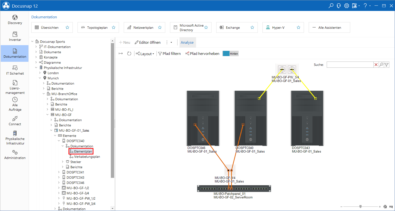 Docusnap-Physikalische-Infrastruktur-Elementplan Docusnap-Physikalische-Infrastruktur-Elementplan