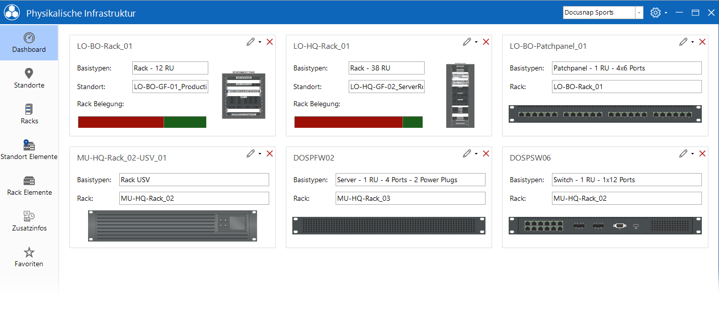 Docusnap Physikalische Infrastruktur Dashboard Docusnap Physikalische Infrastruktur Dashboard