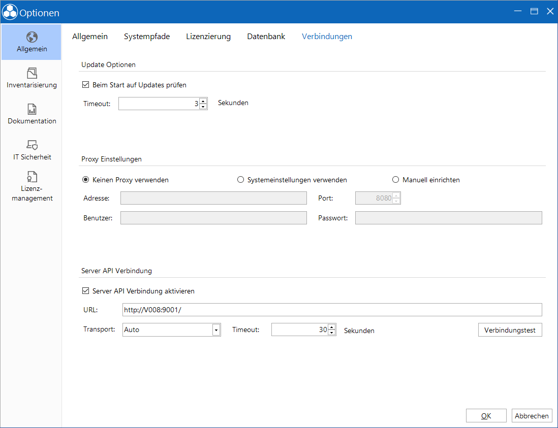 Docusnap-Extras allgemein optionen update Docusnap-Extras allgemein optionen update