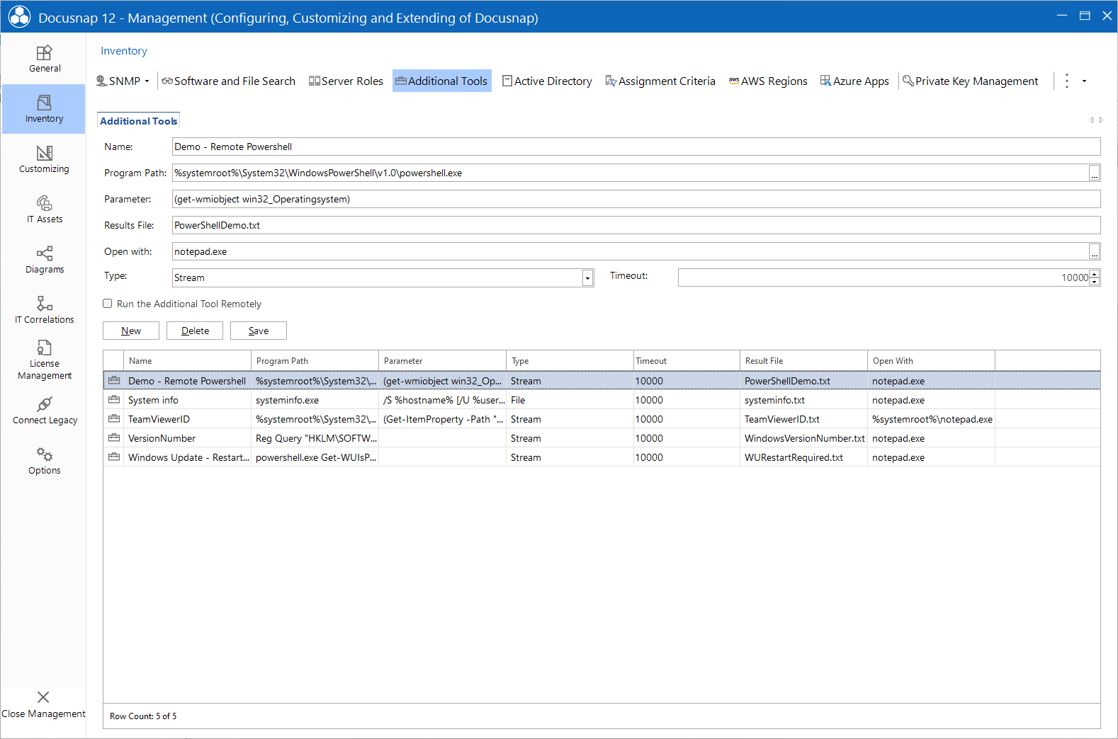 Docusnap Management Inventory Additional Tools Remote Docusnap Management Inventory Additional Tools Remote