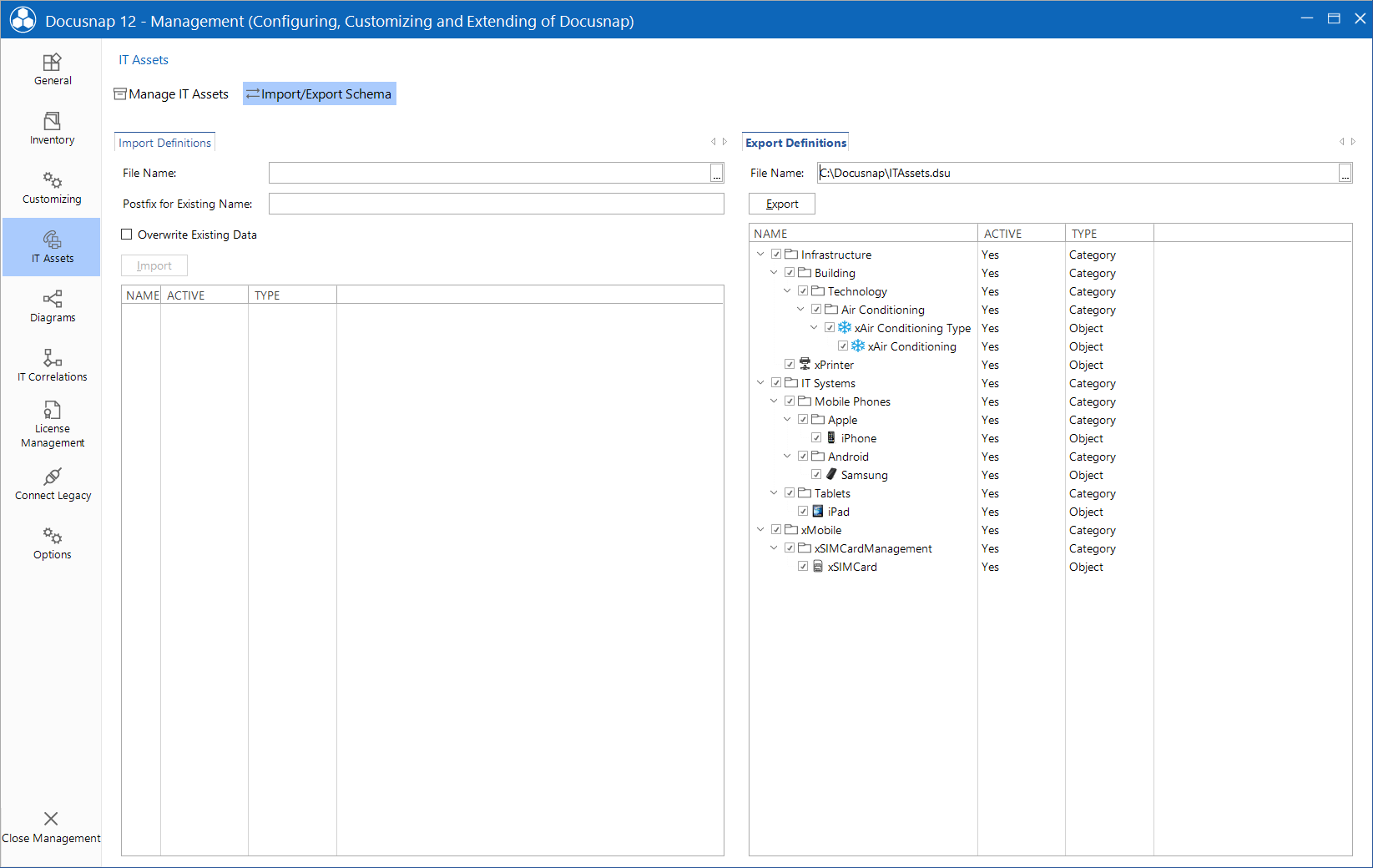 Docusnap Management IT Assets Export Docusnap Management IT Assets Export