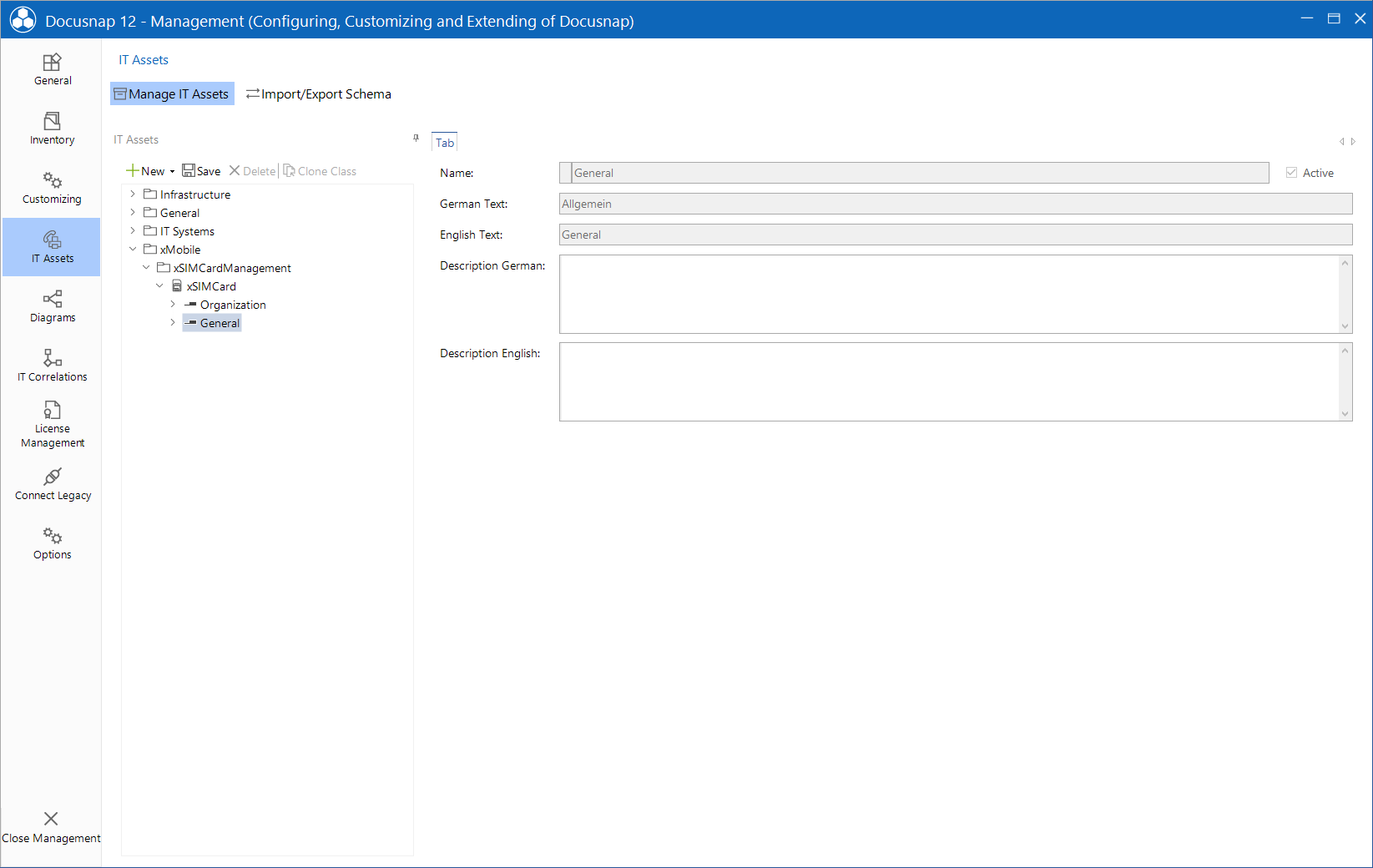 Docusnap Management IT Assets Tab Docusnap Management IT Assets Tab