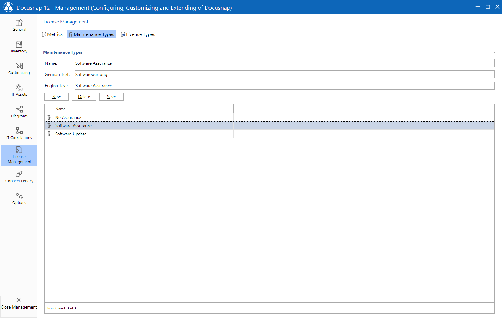 Docusnap Management License Management Maintenance Types Docusnap Management License Management Maintenance Types