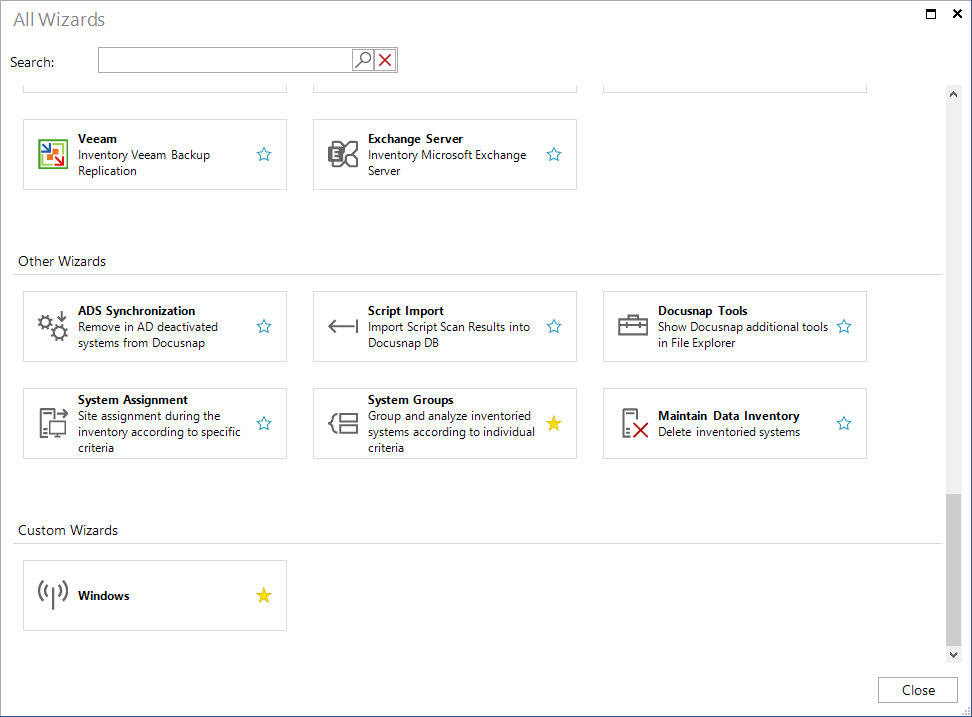 Docusnap Inventory Wizard Configuration Docusnap Inventory Wizard Configuration