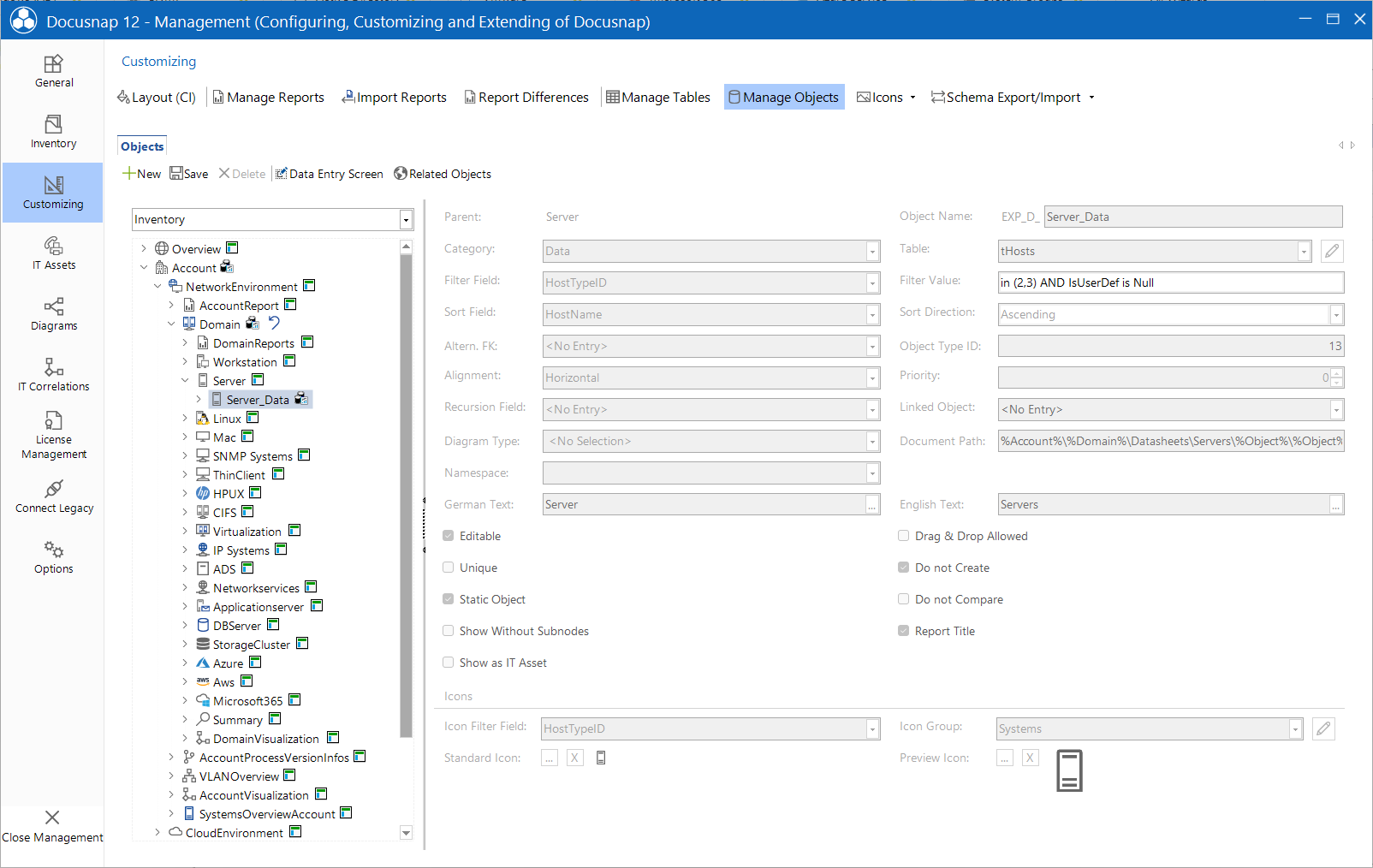Docusnap Tools Manage Metaobjects Data Docusnap Tools Manage Metaobjects Data