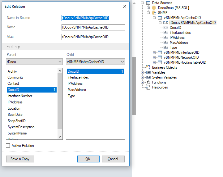 Docusnap-Report-Designer-Report-Snmp-Tables-Relation Docusnap-Report-Designer-Report-Snmp-Tables-Relation