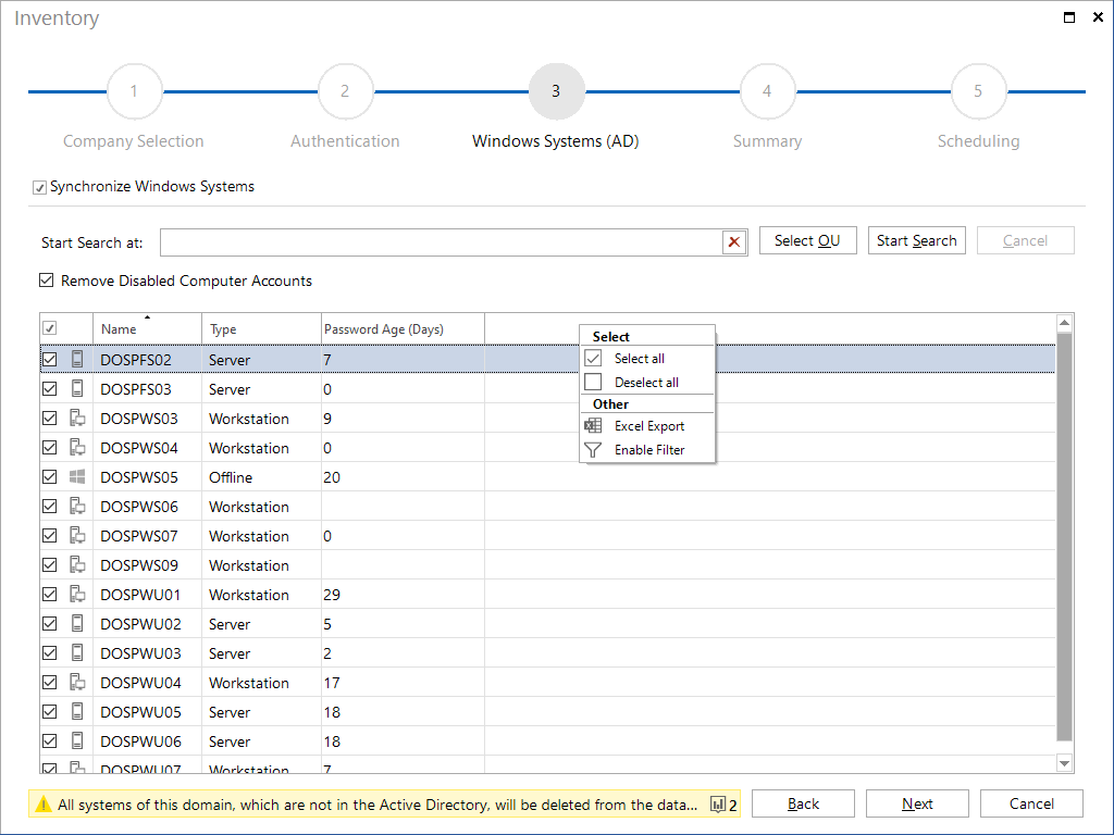 Docusnap Active Directory Comparison Windows Systeme Docusnap Active Directory Comparison Windows Systeme