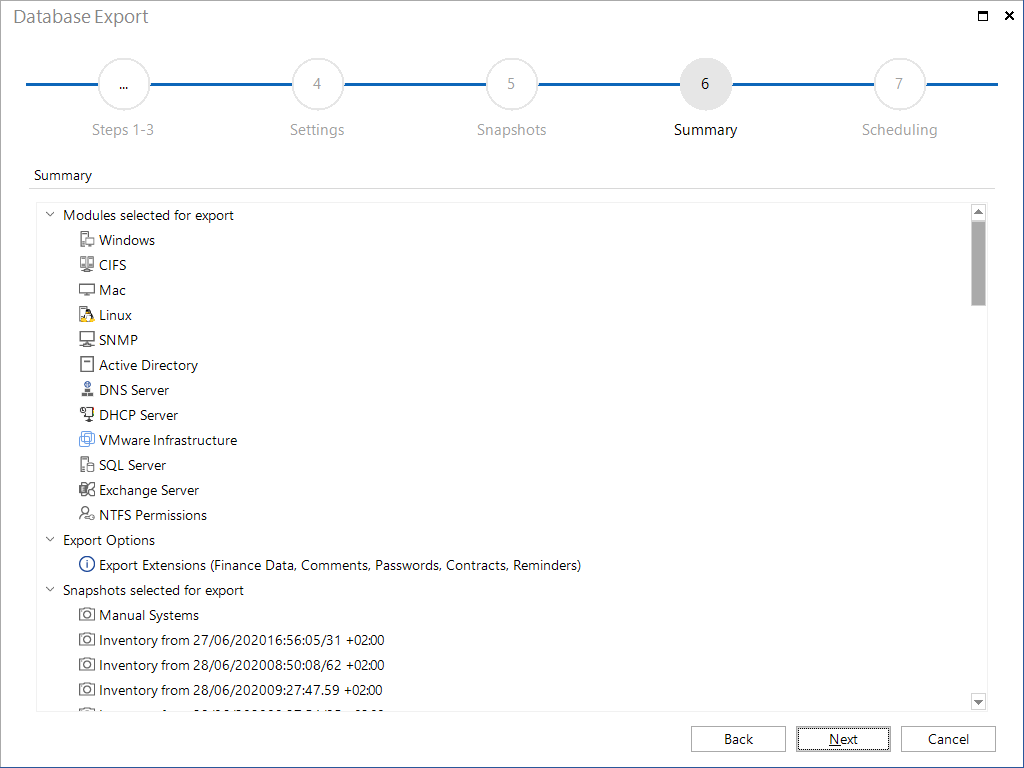 Docusnap-Database-Export-Summery Docusnap-Database-Export-Summery