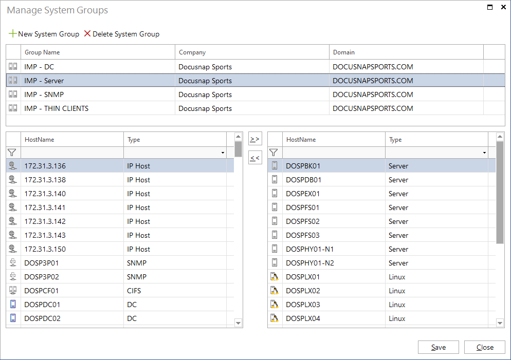 Docusnap Advanced Settings Manage System Groups Docusnap Advanced Settings Manage System Groups