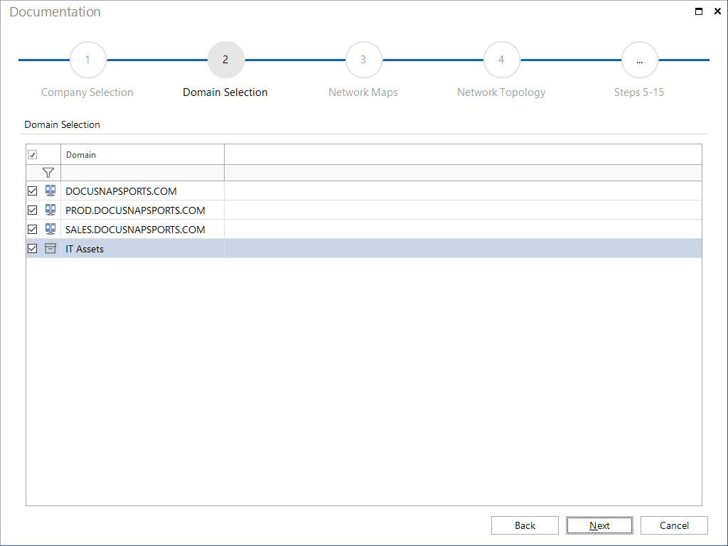 Docusnap-Documentation-Domain-Selection Docusnap-Documentation-Domain-Selection
