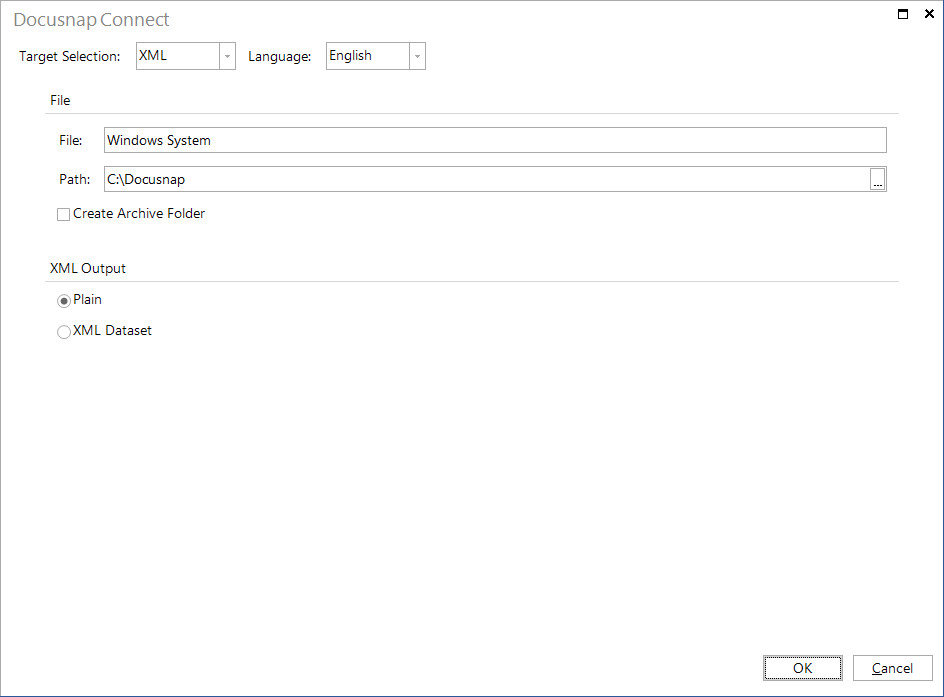 Docusnap Connect Schedule Package XML
