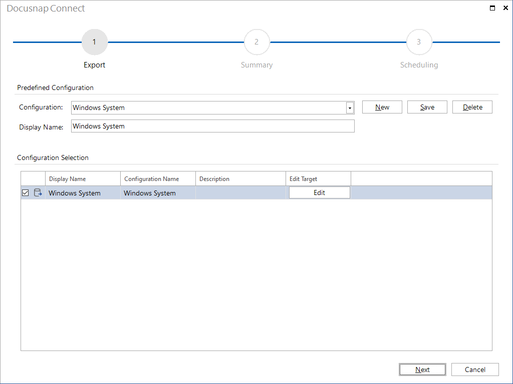 Docusnap Connect Schedule Package