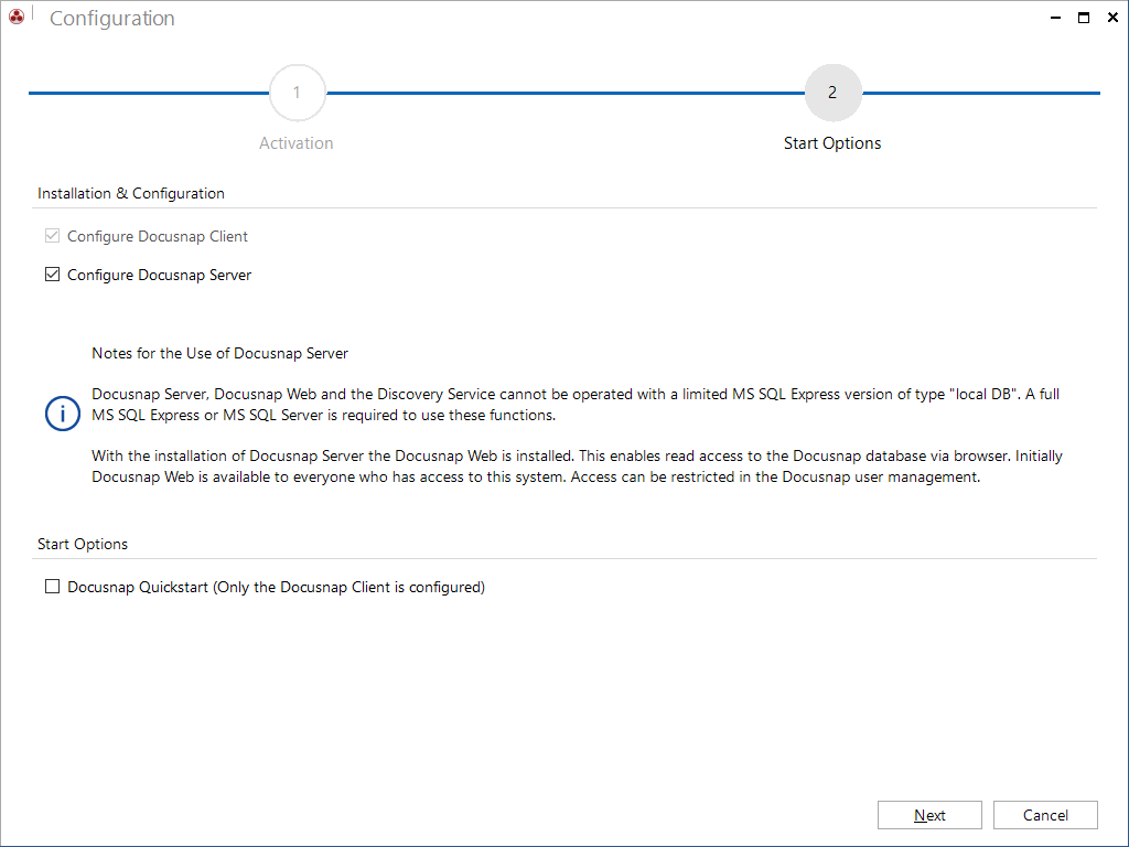 Docusnap-Configuration-StartOptions Docusnap-Configuration-StartOptions