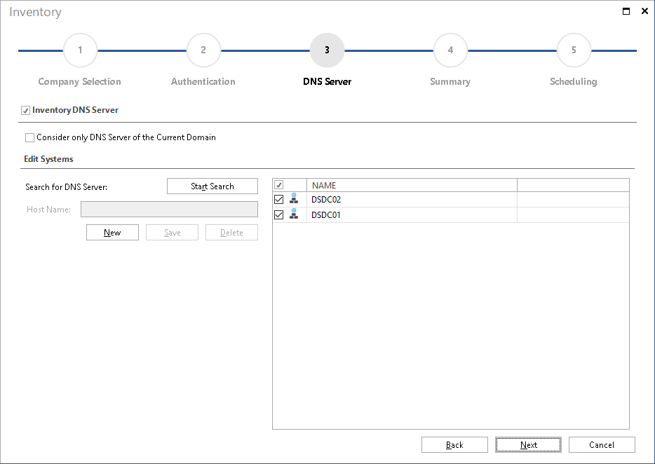 Docusnap Inventory DNS Server Docusnap Inventory DNS Server