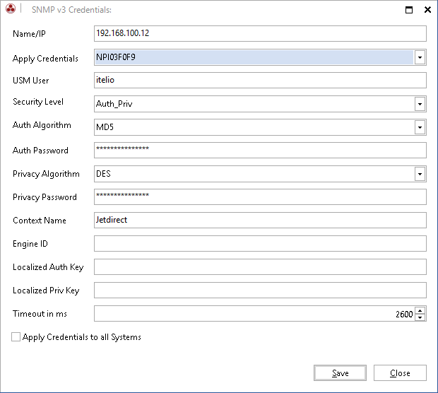 Docusnap Inventory SNMP v3 Information Docusnap Inventory SNMP v3 Information