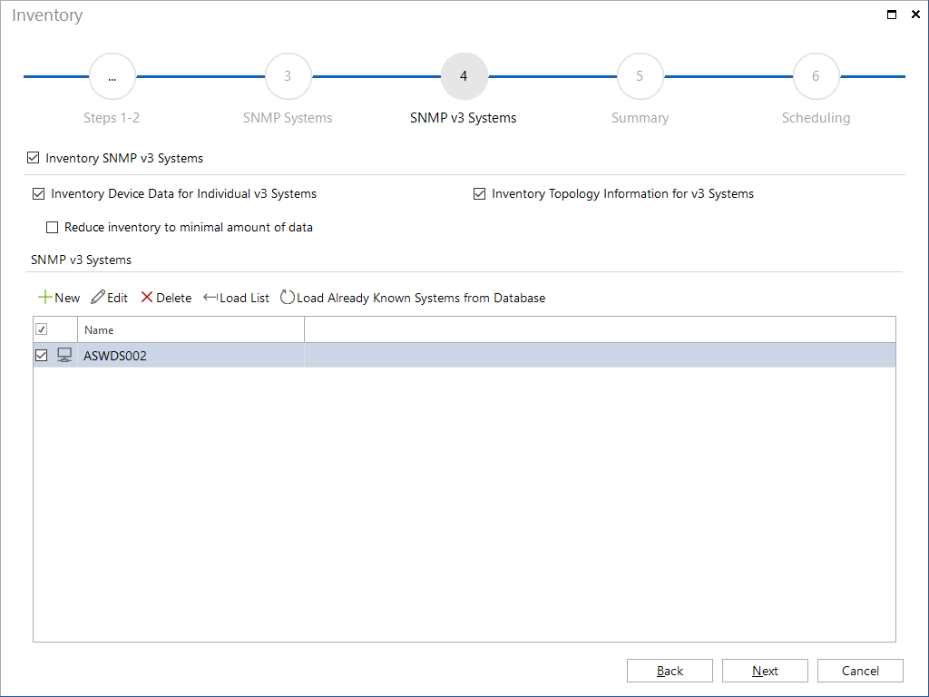 Docusnap Inventory SNMP v3 Systeme Docusnap Inventory SNMP v3 Systeme