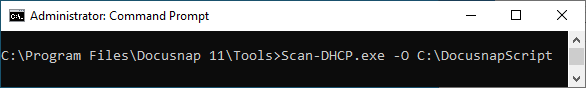 Docusnap Script DHCP Command Line Docusnap Script DHCP Command Line