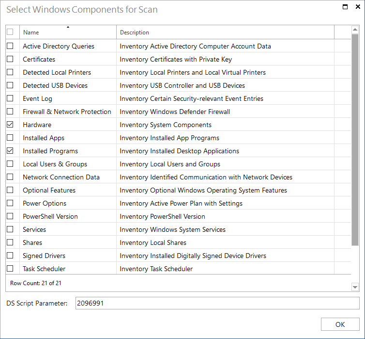 Docusnap Script Windows Components Docusnap Script Windows Components
