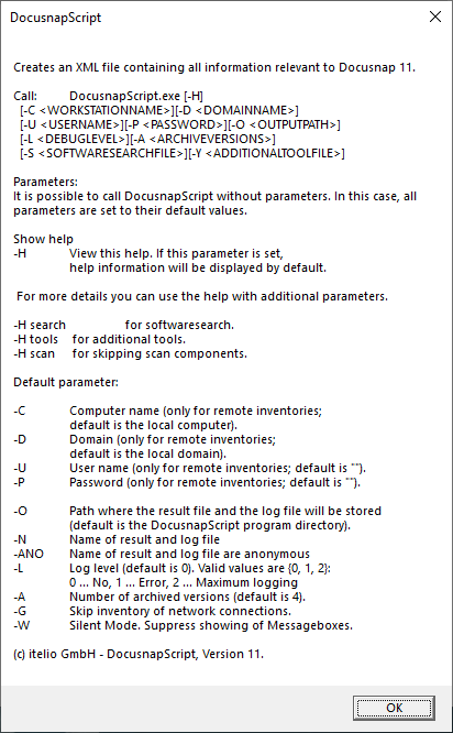 Docusnap Windows Script Command Line Docusnap Windows Script Command Line